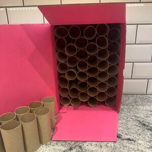 54 Cardboard Rolls Brown Crafting DIY School Projects STEM Curtain Spacers pack‎